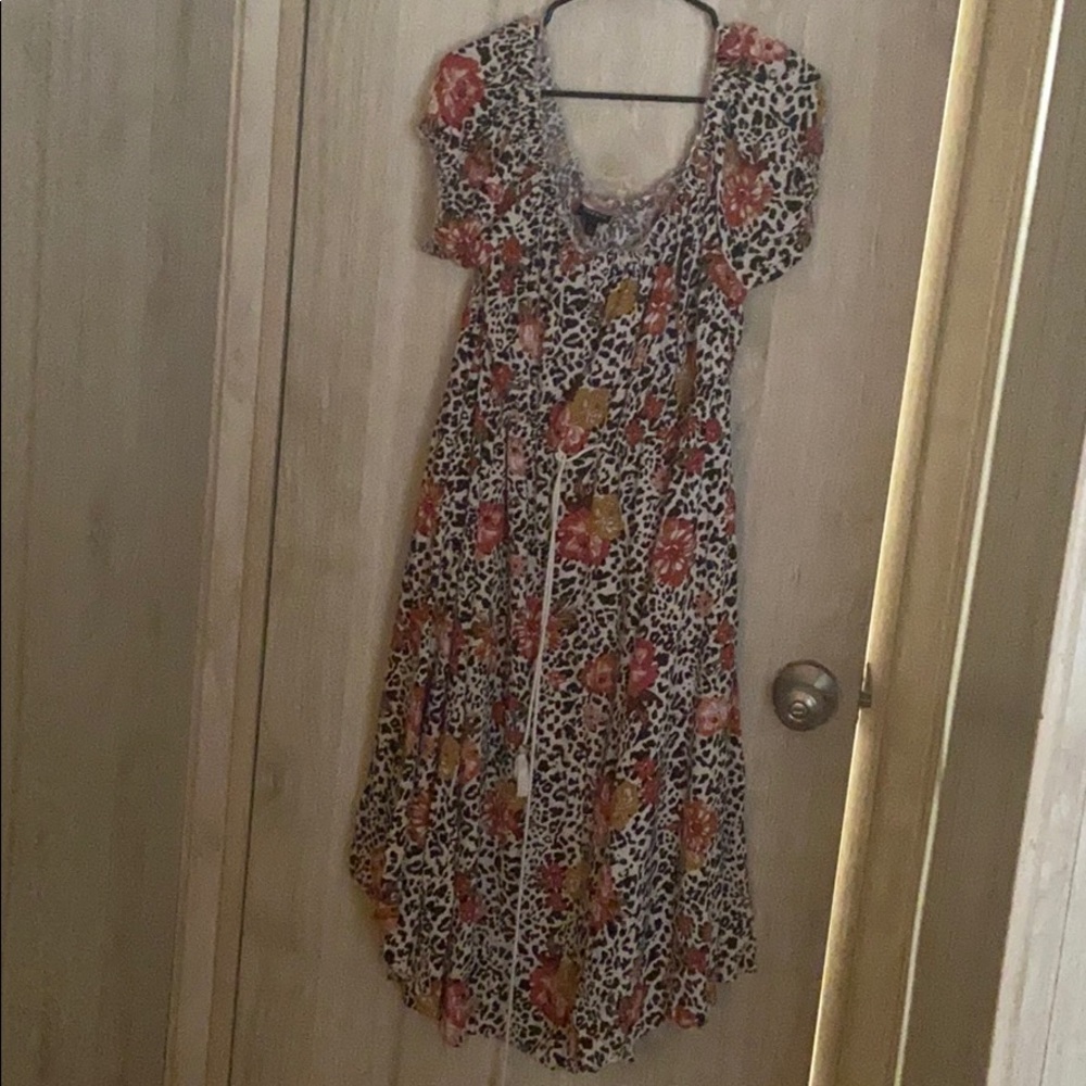 Cheetah/Leopard and floral dress Torrid